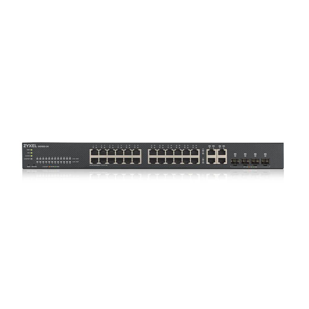 ZYXEL GS1920-24 V2 24 PORT 24X10-100-1000 + 4XDUAL SFP L2 YONETILEBILIR H